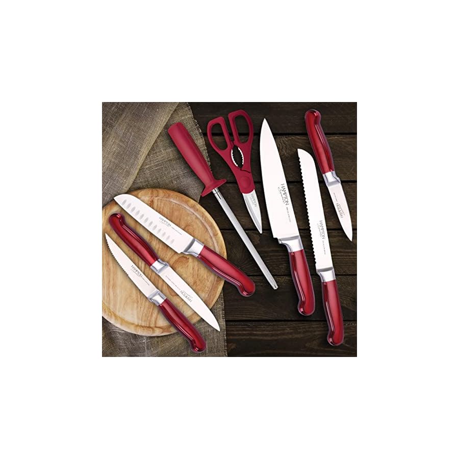 Hampton Forge Red Rorik 14Pc Block Set, 8.45 LB