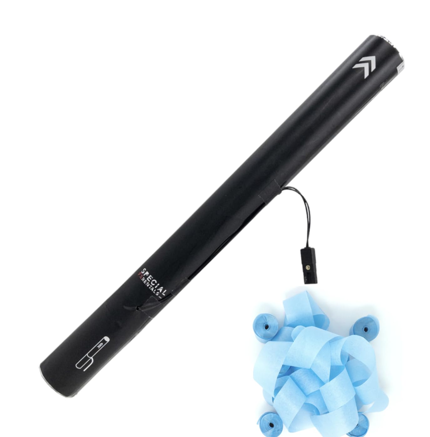 19" Electric E-Cartridge Confetti Cannon (Blue Tissue Streamer)