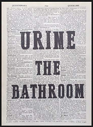 Parksmoonprints Baño Cita Impresión Vintage Diccionario Página Arte Cartel Arte Pared Baño Humor Divertido