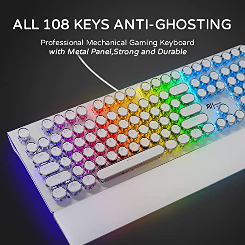 Teclado mecánico RK con reposamuñecas plegable contra la fatiga 7