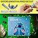 Get Trend Disney Stitch Advent Calendar 2025 Women Teens Makeup Brushes Hair Clips Eye Mask Beauty Pamper Gift Set Christmas Countdown Gifts for Her (Blue Stitch)