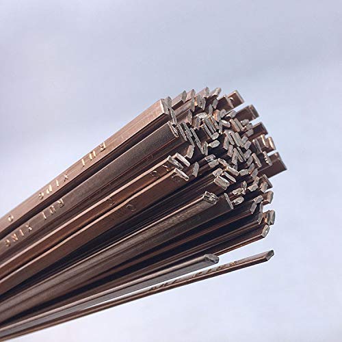 BCuP-2 Copper Brazing Rods, 3.2x1x400mm 50pcs for Copper Based Gas Braze Welding Repairing