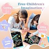 KTEBO 2 Pack 10 Inch LCD Writing Tablet for Kids, Electronic Drawing Pad and Doodle Board for Ages 3-8, Birthday and Christmas Gifts for Boys and Girls, Stocking Stuffers for Kids(Pink & Blue) - Image 5