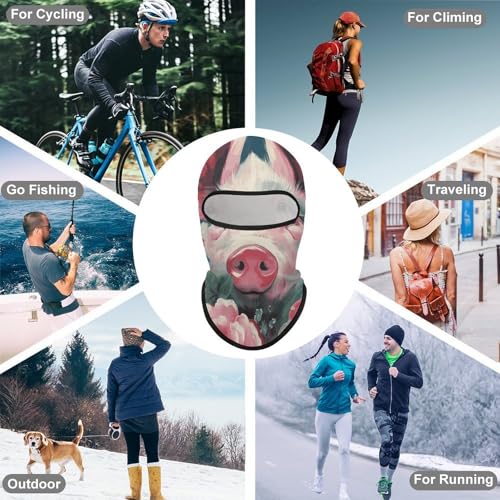 Balaclava para Hombres y Mujeres, Máscara de Esquí con Cubreboca Completo para Ciclismo, 1 Unidad, Estilo miniatura 6