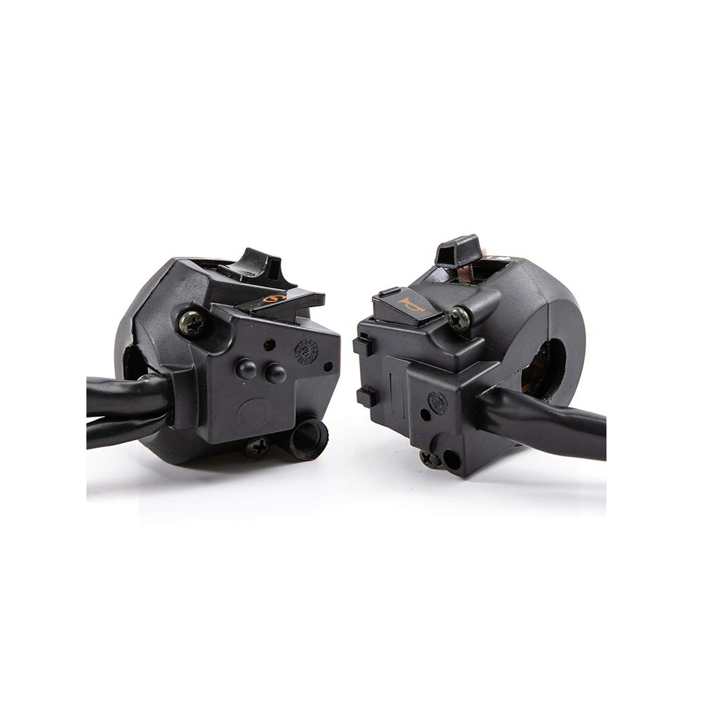 Interruttore di comando universale del manubrio del motociclo 12V 7/8 '' Interruttore di avviamento elettrico del faro del lampeggiatore del corno del motociclo