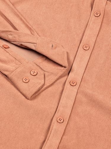 Image of Thomas Scott Men's | Solid | Full Sleeve | Slim Fit | Polyester-Blend | Button Down | Casual Shirt