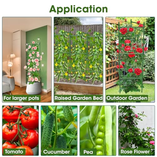 Treillis triangulaire pour jardin en acier durable de 122 cm - 8