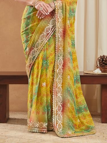Image of Women's Banarasi Silk With Jacquard Print Saree With Blouse