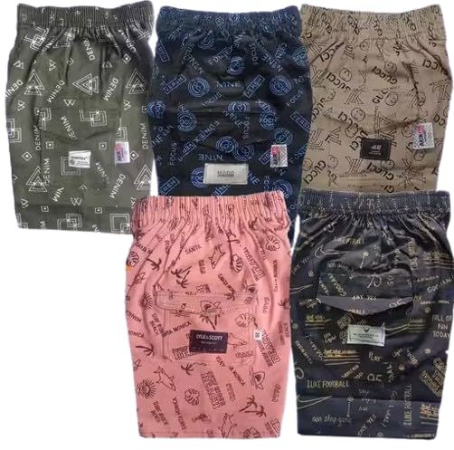 Men's Cargo Shorts with Multiple Pockets, Elastic Waist, 6 Colours Pack-picture-23
