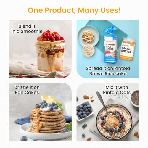 Image of Pintola Original Classic Peanut Butter Creamy 1kg - with High Protein 26g & 7.2g Fiber, Premium Roasted Nuts, Gluten Free, Zero Trans Fat, with MUFA Good Fats, Vit E & B3, Dairy Free (Pack of 3)