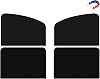 Side Window Sun Shade Magnetic Universal Sunshade Privacy Blinds Car Blackout Curtain for Car Camping Sleeping Family Travelling Rear Side 4PCS