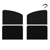 Side Window Sun Shade Magnetic Universal Sunshade Privacy Blinds Car Blackout Curtain for Car Camping Sleeping Family Travelling Rear Side 4PCS