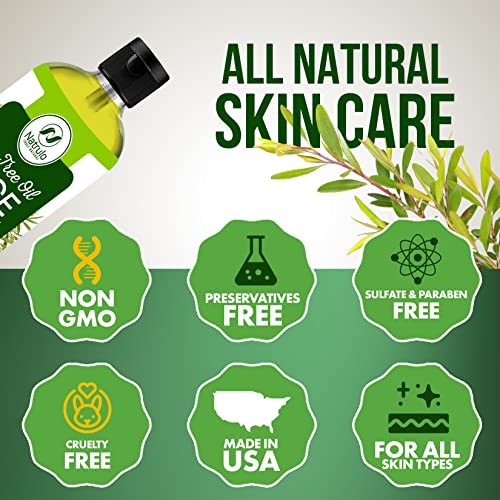 Tea Tree Oil Face Wash, 4Oz – Tea Tree Soap Natural Skin Cleanser – Pure Essential Oil Infused Skincare Cleansing Face Soap, Made In Usa #TOP2