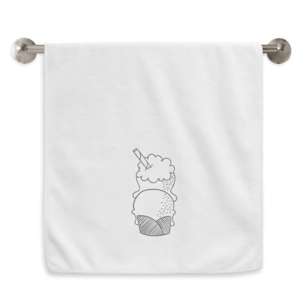 Serviettes moelleuses haut de gamme imprimé diadème noir et blanc 13x29 pouces
