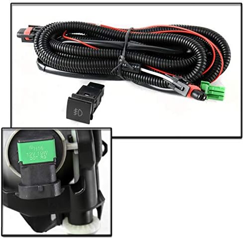 Front Bumper Driving Fog Lights Lamps Chrome Compatible with 2018-2020 Toyota Camry SE/XSE