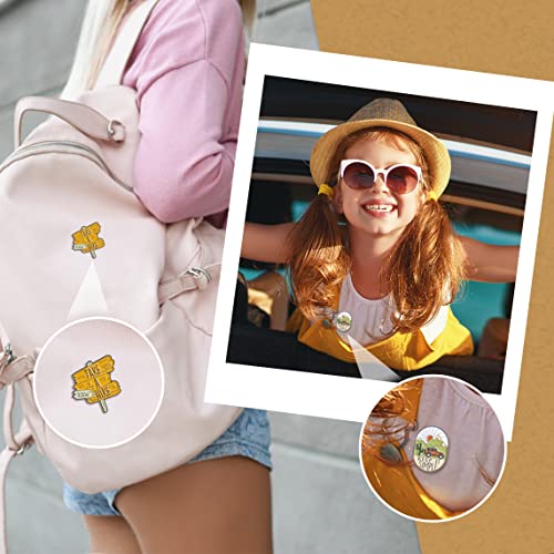 Image of Ornaland 7 Pcs Outdoor Travel Enamel Brooches Pins Cute Creative Brooch Cartoon Nature Camping Lapel Pins Alloy Enamel Brooches Badges Jewelry Gifts for Women Backpacks Clothes Jackets Hats