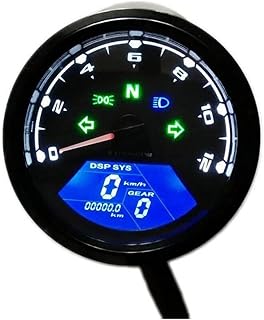 CELECH Speedometer Motorcycle Meter Digita Indicator Light Tachometer Odometer Speedometer Oil Meter Multifunction With Night Vision Dial