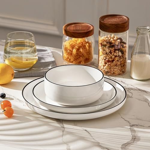 MALACASA Müslischalen 6er Set, 640ml Suppenschalen Porzellan Salatschüssel Set Dessertschalen Frühstücksschalen Keramik Große Schüsseln Set… – Ansicht 8