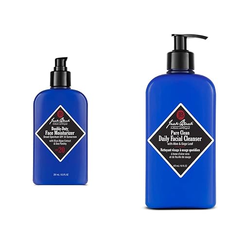 Miniatura 1 de Jack Black Double-Duty Face Moisturizer and Pure Clean Daily Facial Cleanser Set