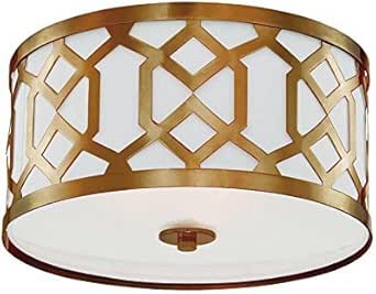 Crystorama 2263-AG Libby Langdon for Jennings 3 Light Ceiling Mount in Aged Brass Finish by Crystorama