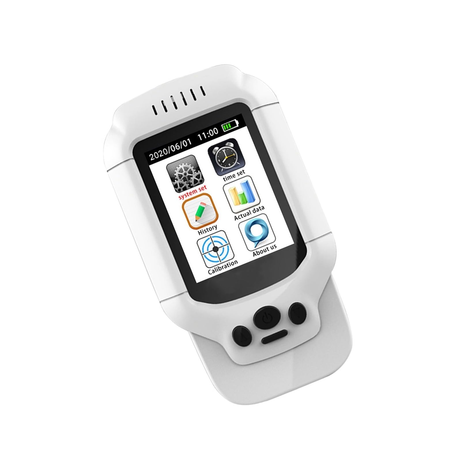 Contador Profesional de partículas de Polvo, Detector de Gas Multifuncional Inteligente O3 medidor de ozono Sensor de Calidad del Aire TVOC PM2.5 PM1.0 PM10 0-5ppm O3 Tester