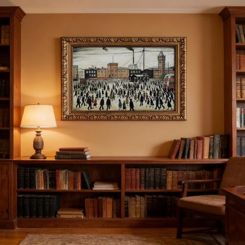 Affiche L.S Lowry Going to Work pour salon chic et rétro