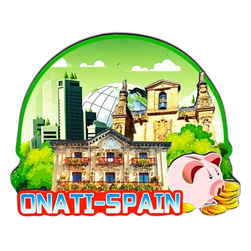Orlaybar Onati Gulpuzcoa España Imán decorativo 3D para nevera, ciudad, viajes, recuerdo, turista, hecho a mano, para decoración del hogar, 3465