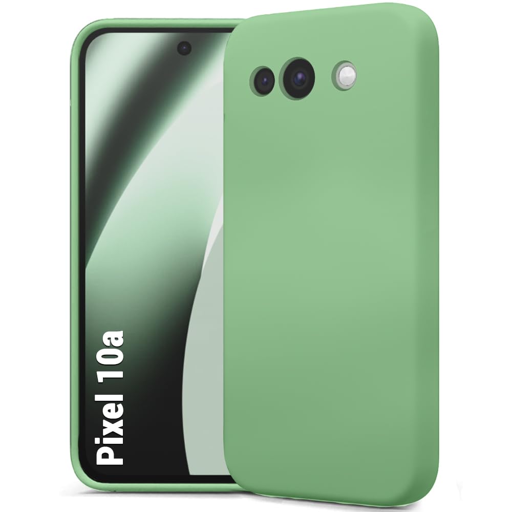 TheGiftKart Genuine Liquid Silicone Back Cover Case for Google Pixel 10A | Soft Micro-Fibre Lining Inside | Camera Protection Bump | Shockproof Cover Case for Google Pixel 10A (Silicone, Fog)