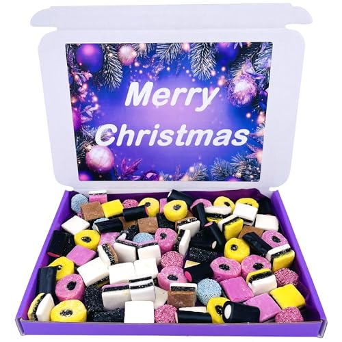 Liquorice Allsorts Sweets Gift Box 400g Christmas Hamper Retro Sweets Candy