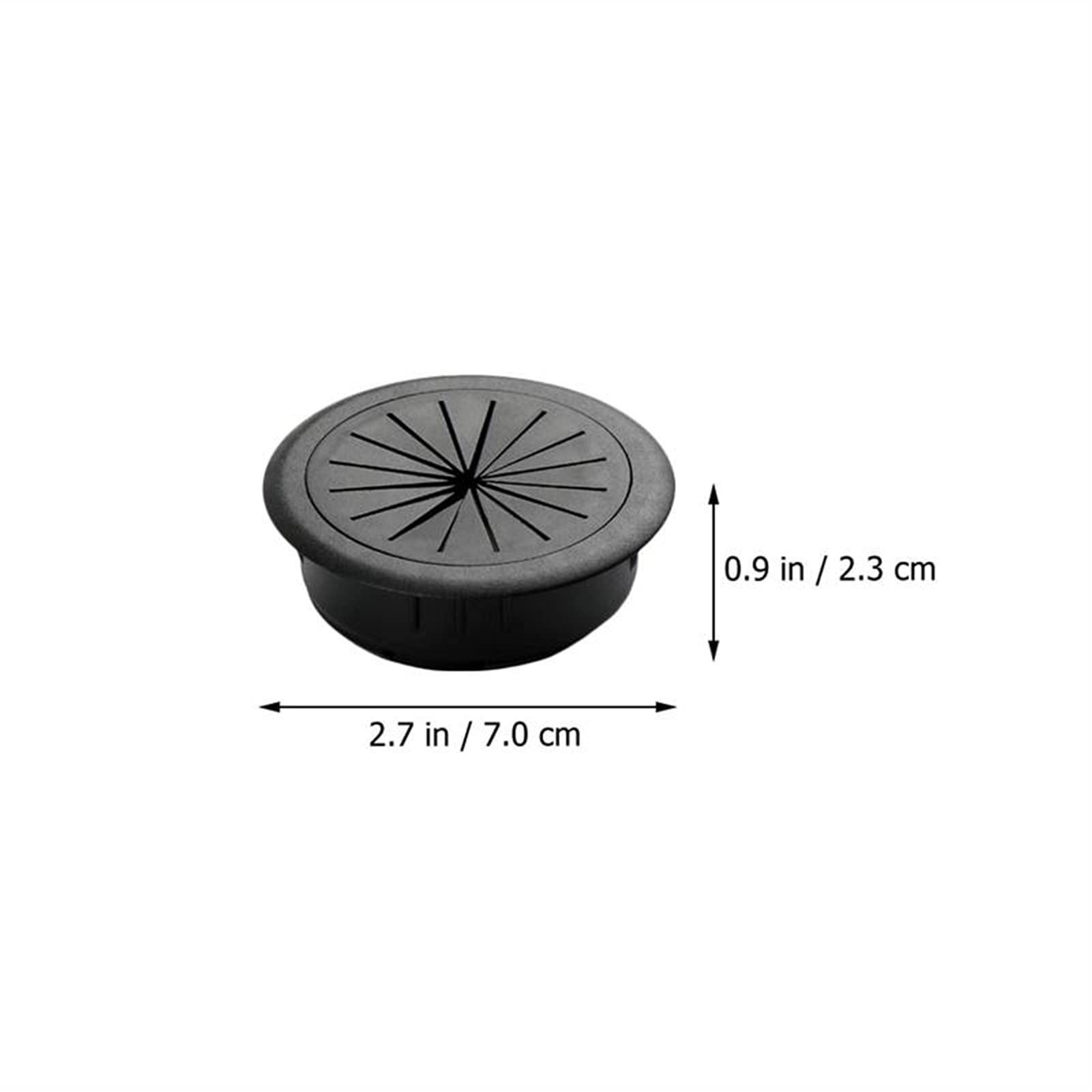Przelotka na biurko, 12 szt. kabel komputer stancjonarny pokrywa otworu organizatorzy(Black)