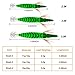 10pcs Squid Jigs Saltwater Fishing Lures Glow Squid Jigs Luminous Shrimp Prawn Artificial Baits 3D Fluorescent Squid Jig Hooks Tackle for Cuttlefish Octopus Fishing Size 2.5 3 3.5 (Size 3.5)
