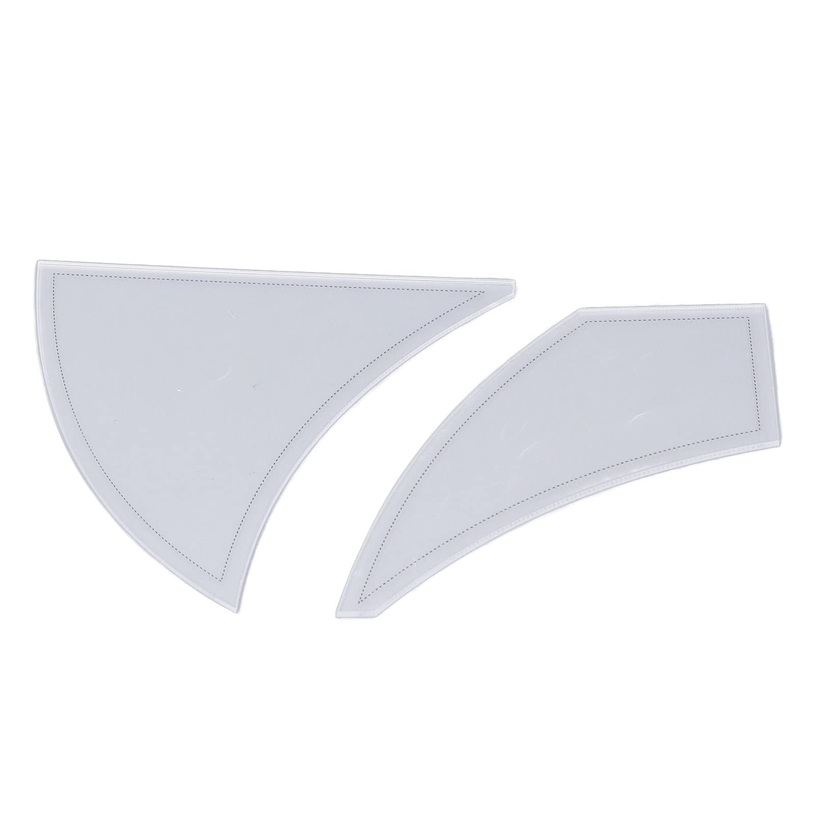 Acrylic Sewing Ruler Twisted Pinwheel Template 2PCS Professional Designers Tailors 12 Inch 14 Inch