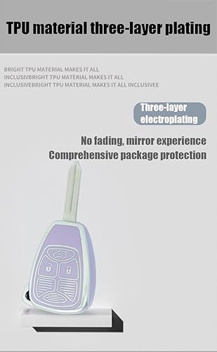 Miniatura 3 de ontto Carcasa de TPU para llave de coche, funda para llave de automóvil, compatible con Chrysler 200 300, compatible con Dodge Charger Magnum