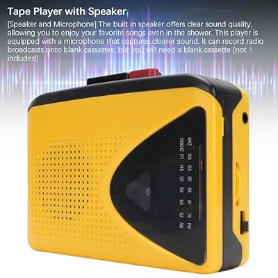 LICAEVEY Portable Cassette Player Recorder with AM FM Radio, Retro Tape Player Built in Speaker and Microphone, Headphone Jack for Indoor Outdoor