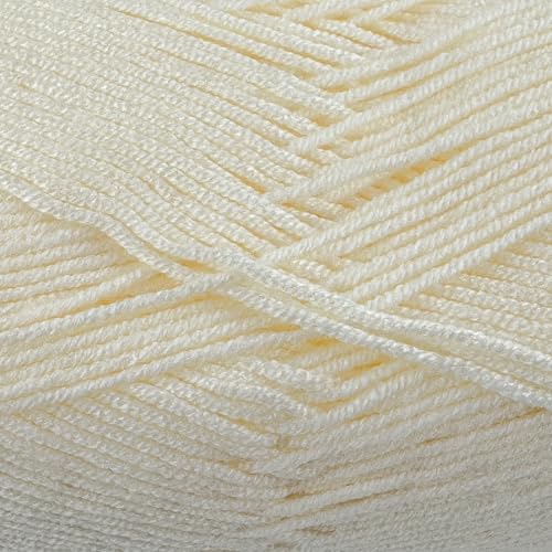 Image of Cloud Touch Baby - DK Weight Soft Anti-Pilling Yarn for Baby Clothes, Blankets & Amigurumi Crochet & Knitting, 90% Acrylic 10% Viscose derived from Bamboo, 3.53 Oz / 262 Yards (Ecru, 1 Pack)