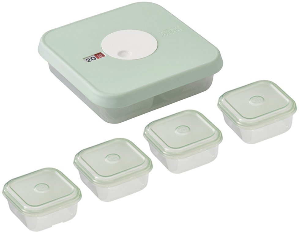 Joseph Joseph 81044 Dial 5 Piece Stage 2 Datable Baby Food Container
