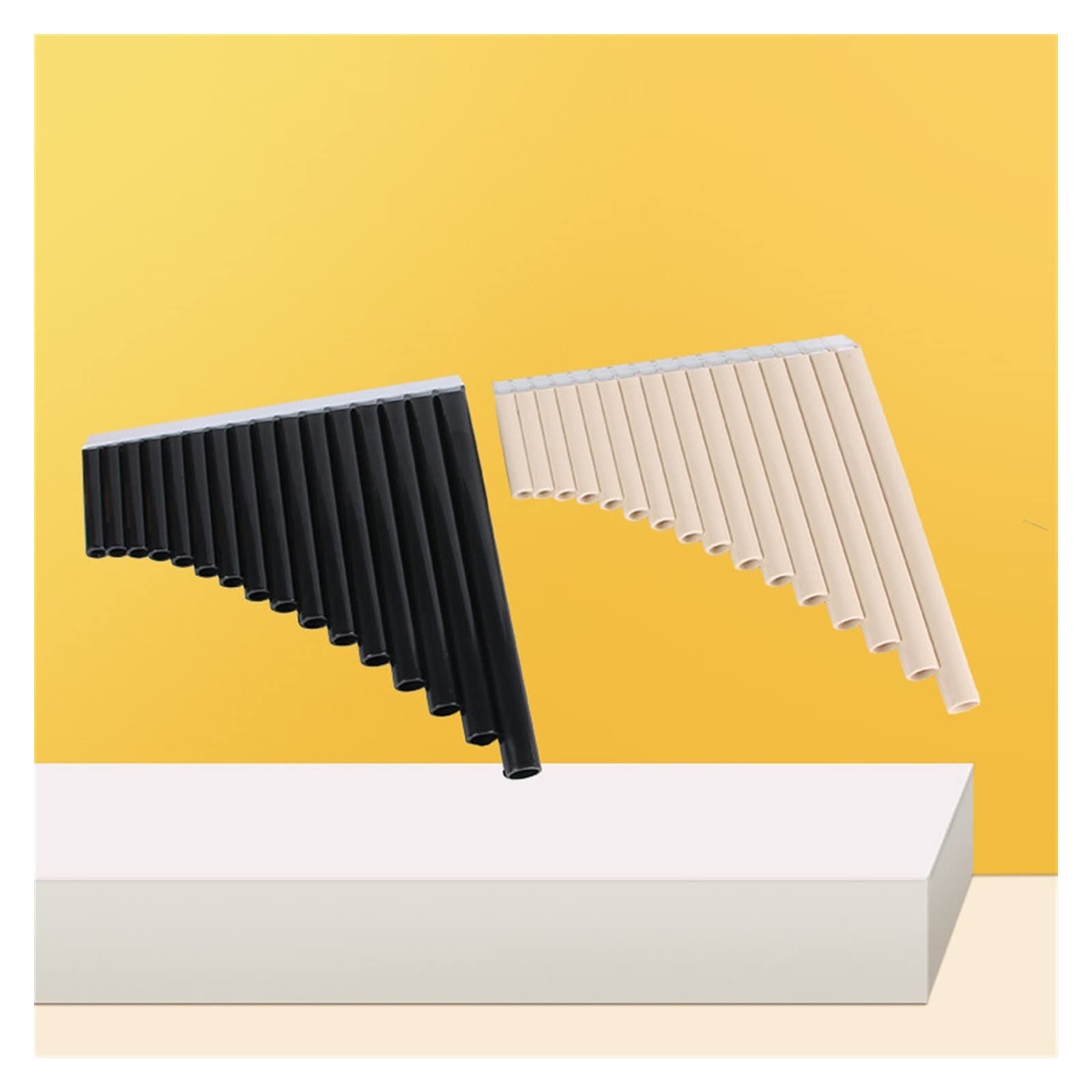 Flauto di Pan Professionale 16/18 Pipes Alto C Key Pan Flauto Resin Pan Pipes Strumento Musicale Tradizionale Cinese ABS Pan Flauto (Color : 16 Tube)