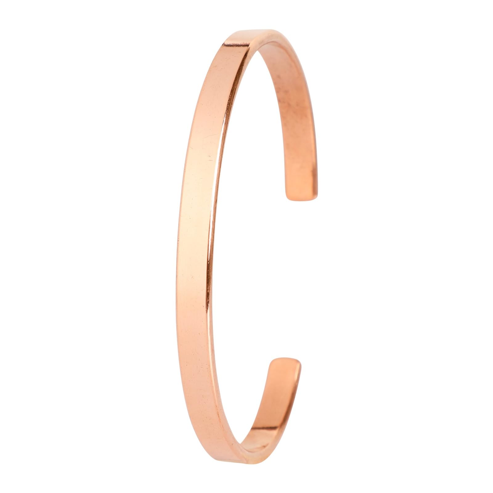 Art Of CreationPlain Solid Copper Adjustable Bangle Bracelets Kada For Men And Women Copper Jewelry Unisex Yoga Jewelry Spiritual Gorgeous Collection Ideal Gift, Free Size, Metal, no gemstone