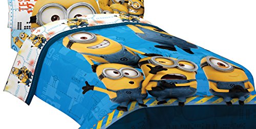 Universal ML440C Minions Testing 1234 Microfiber Twin/Full Comforter, 72 by 86-Inch