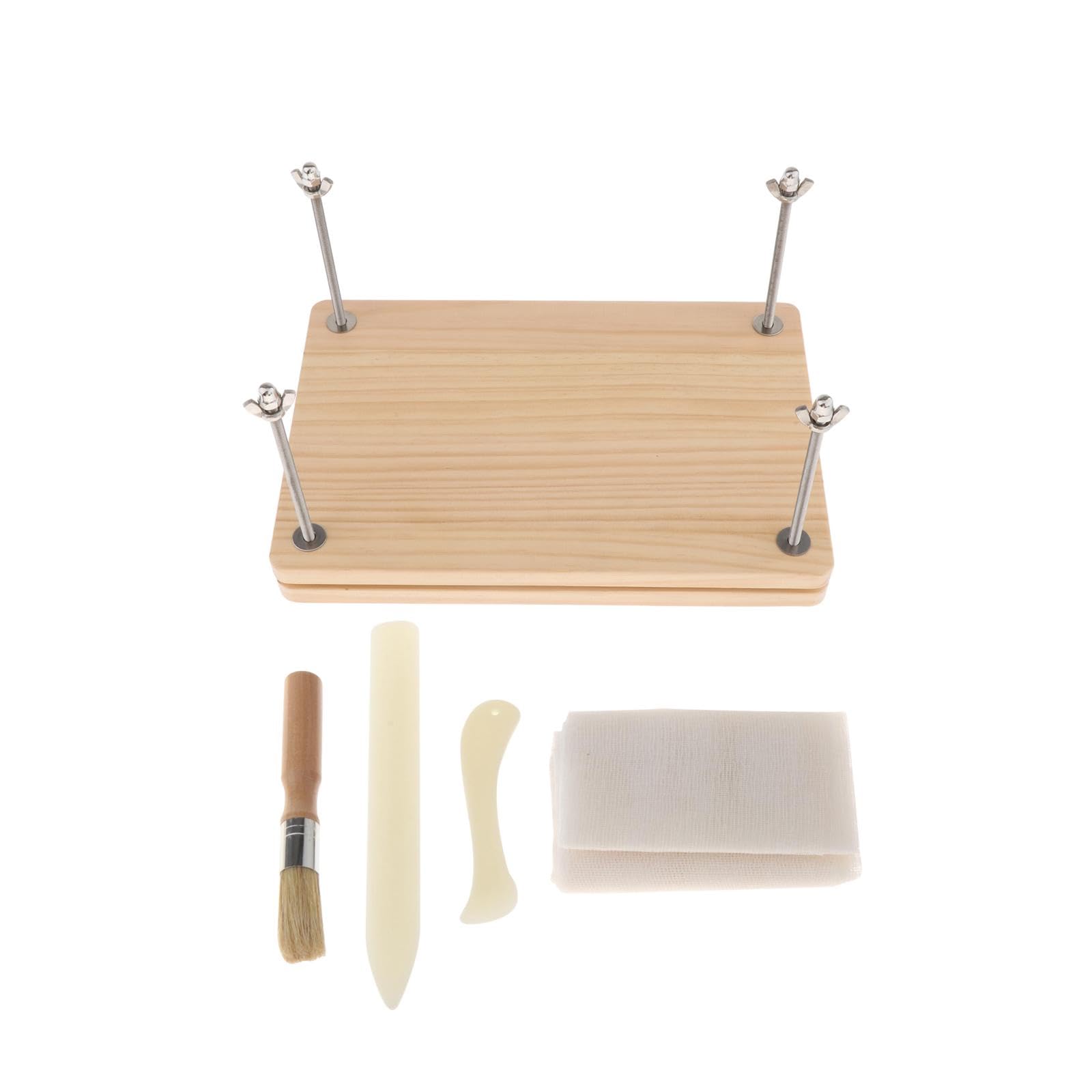 Harilla Ensemble de reliure de livre, matériel de livre en tissu de réparation, outil de pliage de papier, Kits de reliure pour bricolage, reliure de cartes, 2 couches