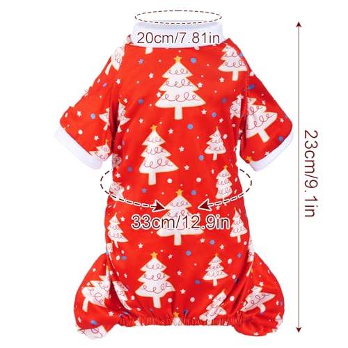 Pistha Pijama Navideño para Perros pequeños miniatura 2