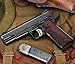 Cool Hand 1911 Full Size G10 Grips, Free Screws Included, Mag Release, Ambi Safety Cut, OPS Texture, Rib-Eye Color, Brand