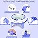 BZVV Knitting Machine for SENTRO 48 Needles Smart Knitting Crochet Machine with Row Counter for Adults and Beginners, Knitting Board Rotating Double Loom (Blue-01)
