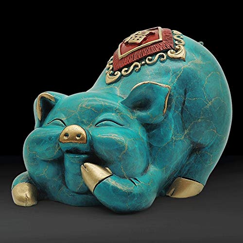 Décoration de Bureau Zodiaque Feng Shui Statue Cochon - 4