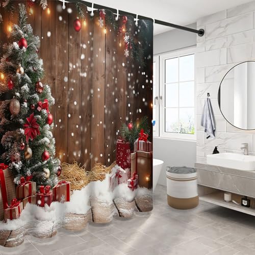 Rideau de douche polyester lavable 180x200 avec 12 crochets - 5