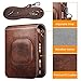 Fintie Carrying Case for Fujifilm Instax Mini LiPlay Hybrid Instant Camera - Premium Vegan Leather Portable Bag Cover with Removable Strap, Brown