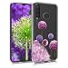 Produktbild kwmobile Hülle kompatibel mit Huawei P30 Lite - Handyhülle - Handy Case Blume Kugel Pink Violett Transparent