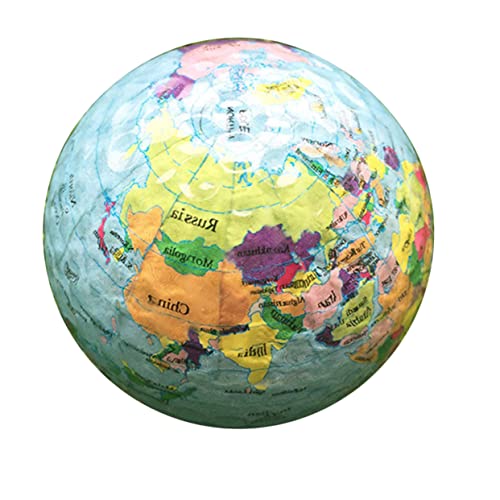 GALPADA Creative Globe Pattern Practice Ball Soft Lightweight Flexible Indoor Training Aid for Home Outdoor Use for Fun Training Sessions and