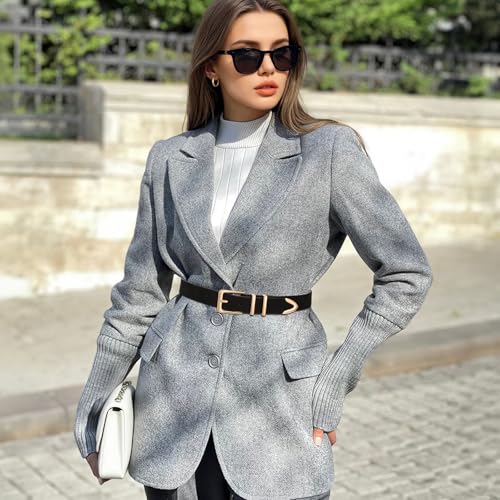 Image of XZQTIVE 3 Pack Women Belts For Jeans Dresses Pants Ladies Leather Waist Belt with Gold Buckle