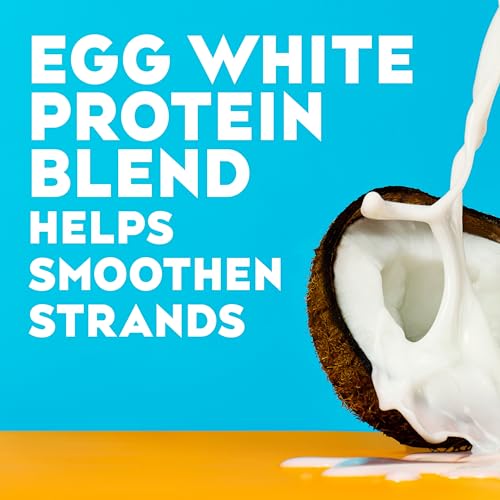 Nourishing + Coconut Milk Anti-Breakage Hair Serum for Strength & Shine, Leave-In Hair Treatment with Coconut Oil & Egg White Protein, Paraben & Sulfated-Surfactant Free, 2 Pack